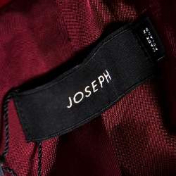 Joseph Burgundy Crepe Jasper Jacket M