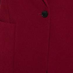 Joseph Burgundy Crepe Jasper Jacket M