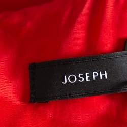 Joseph Red Knit Paneled Sleeveless Milano Dora Dress M
