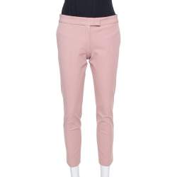 Joseph Blush Pink Stretch Gabardine Queen Cropped Pants S