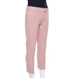 Joseph Blush Pink Stretch Gabardine Queen Cropped Pants S