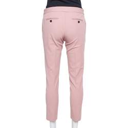 Joseph Blush Pink Stretch Gabardine Queen Cropped Pants S