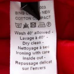 Joseph Red Cotton Slim Fit Cropped Trousers S