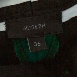 Pre Owned Joseph Green Stretch Cotton Cropped Quentin Pants S