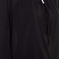 Joseph  Charcoal Grey Crepe Tie Detail Carlotta Blouse L