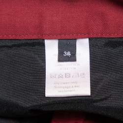 Joseph Burgundy Cotton Chino Pants S