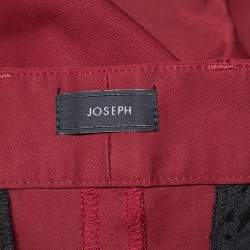 Joseph Burgundy Cotton Chino Pants S