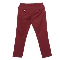Joseph Burgundy Cotton Chino Pants S