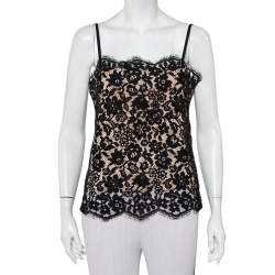 Joseph Black Lace Laure Camisole Top M