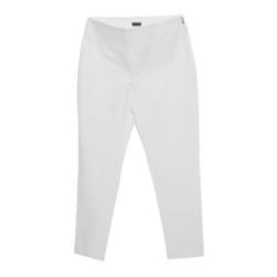 Joseph White Stretch Cotton High Waist Capri Pants S