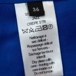 Joseph Blue Crepe Button Front Jazz Blazer S