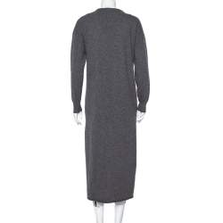 Joseph Dark Grey Cashmere Open Front Long Cardigan M