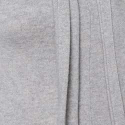 Joseph Grey Wool Neck Tie Detail Sleeveless Maxi Dress XS