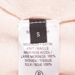 Joseph Beige Wool & Satin Tank Top S