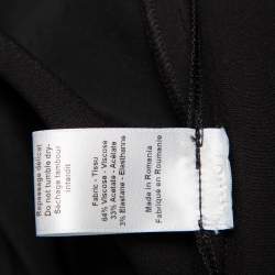 Pre Owned Joseph Black Crepe Neck Tie Detail Sleeveless Noon Top L