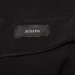 Pre Owned Joseph Black Crepe Neck Tie Detail Sleeveless Noon Top L