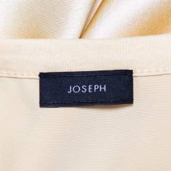 Joseph Yellow Jersey & Silk Satin Side Button Detail Tank Top L 