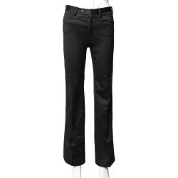Pre Owned Joseph Vintage Black Cotton Flared Leg Pants S
