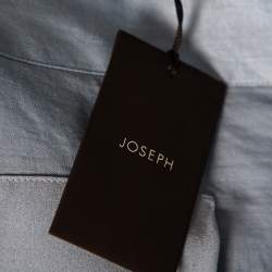 Joseph Blue Ramie Voile Georgette Heather Sheer Tunic M