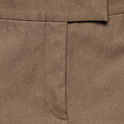 Pre Owned Joseph Brown Stretch Gabardine Finley Straight Fit Trousers M