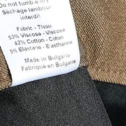 Pre Owned Joseph Brown Stretch Gabardine Finley Straight Fit Trousers M