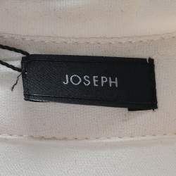 Pre Owned Joseph Cream Rem Silk Long Sleeve Shirt S