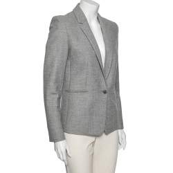 Joseph Grey Wool Melange Will Single Breasted Blazer S