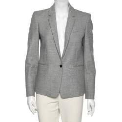 Joseph Grey Wool Melange Will Single Breasted Blazer S