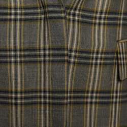 Joseph Grey Gemina Checked Wool Single Breasted Blazer M