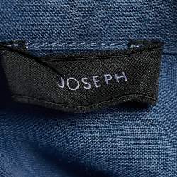 مملوكة مسبقًا Joseph Blue Ramie Silk Long Sleeve Shirt M