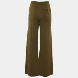 Joseph Khaki Green Mongolian Cashmere Knit Pants L