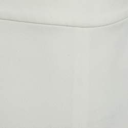 Joseph White Crepe Wide Leg Trousers L/Waist 32"