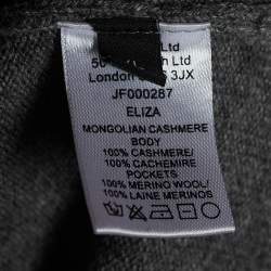 مملوكة مسبقًا Joseph Grey Wool Long Sleeve Dress XL