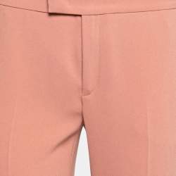 Pre Owned Joseph Nude Stretch Crepe Tailored Trousers M