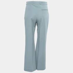 Pre Owned Joseph Powder Blue Cotton Drill Stretch Ferguson Trousers M