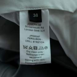 Pre Owned Joseph Powder Blue Cotton Drill Stretch Ferguson Trousers M