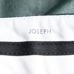 Pre Owned Joseph Dark Green Leather Stretch Mini Skirt M