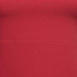 Pre Owned Joseph Red Crepe Paneled Skater Dress S