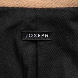 Joseph Camel Brown Wool & Cashmere Single-Breasted Coat M  