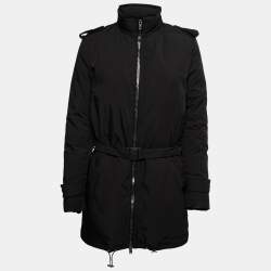 Joseph Black Synthetic Quilted Jacket S