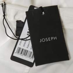 Joseph White Cotton Contrast Trim Detail Button Front Shirt M