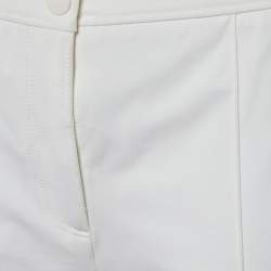 Pre Owned Joseph White Cotton Drill Stretch Juno Trousers M