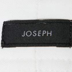 Pre Owned Joseph White Cotton Drill Stretch Juno Trousers M