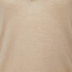 مملوكة مسبقًا Joseph Beige Cashmere V Neck Jumper L