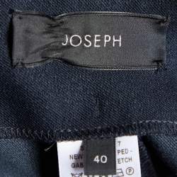Joseph Navy Blue Gabardine Stretch New Tony Trousers M
