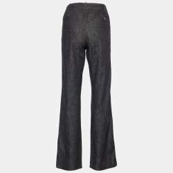 Joseph Grey Cotton Flared Trousers M