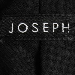 Joseph Dark Brown Wool Single-Breasted Mid Length Coat S