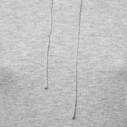 Joseph Grey Cashmere Sleeveless Hooded Pullover S