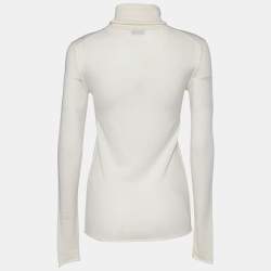 Joseph Cream Wool Turtleneck Sweater S