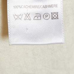 Joseph Cream Cashmere V-Neck Sweater L